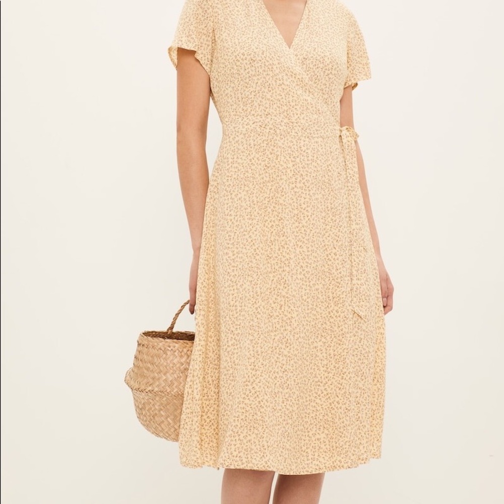 Floral wrap dress